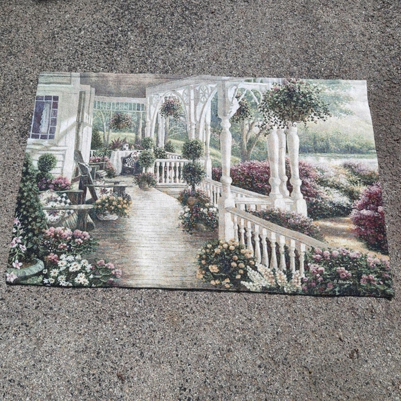 Sunday Afternoon Vintage Large Mural Tapestry Curtain Wall Hanging - Picture 1 of 8